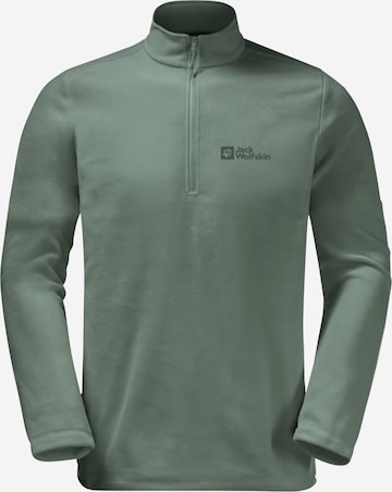 JACK WOLFSKIN Athletic Sweater 'TAUNUS' in Green: front