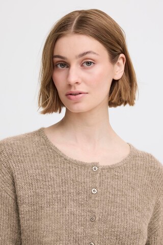 ICHI Knit Cardigan 'IHKAMARA' in Beige