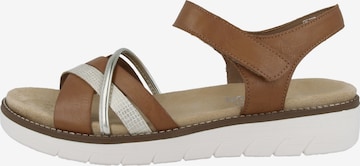 REMONTE Strap Sandals in Brown