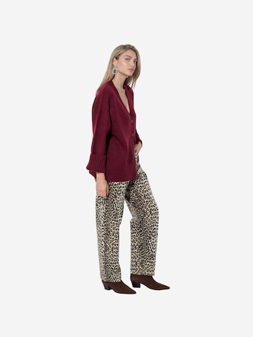 Viorna Knit cardigan 'Strickjacken' in Red