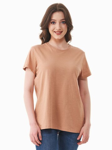 Organication T-Shirt in Beige: Vorderseite