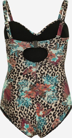 ONLY Carmakoma Bustier Badpak 'ELLY' in Gemengde kleuren