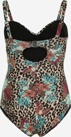 ONLY Carmakoma - Bustier Traje de baño 'ELLY' en Mezcla de colores