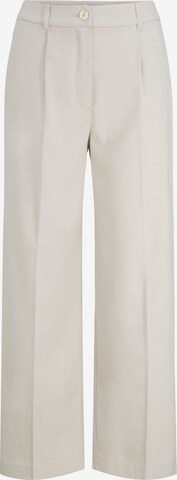 Wide Leg Pantalon à plis TOM TAILOR en beige : devant