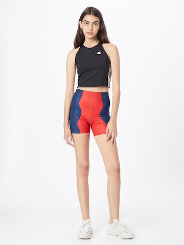 Skinny Pantalon de sport 'Marimekko Run Icons Bike' ADIDAS SPORTSWEAR en rouge