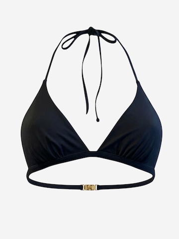 Triangle Hauts de bikini 'Stresa Draped Triangle Bikini Top' MAREZZA en noir : devant