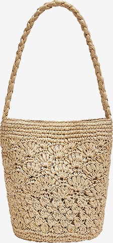 Sac de plage Pull&Bear en beige : devant