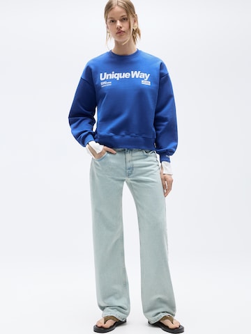 Pull&BearSweater majica - plava boja