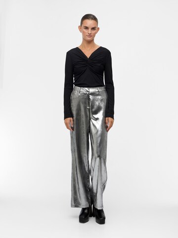 OBJECT Wide leg Broek 'Una Lisa' in Zilver