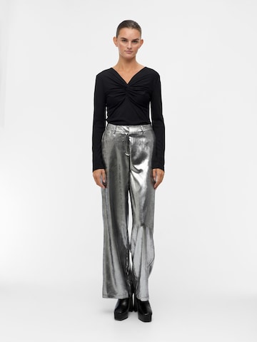 OBJECT Wide leg Broek 'Una Lisa' in Zilver