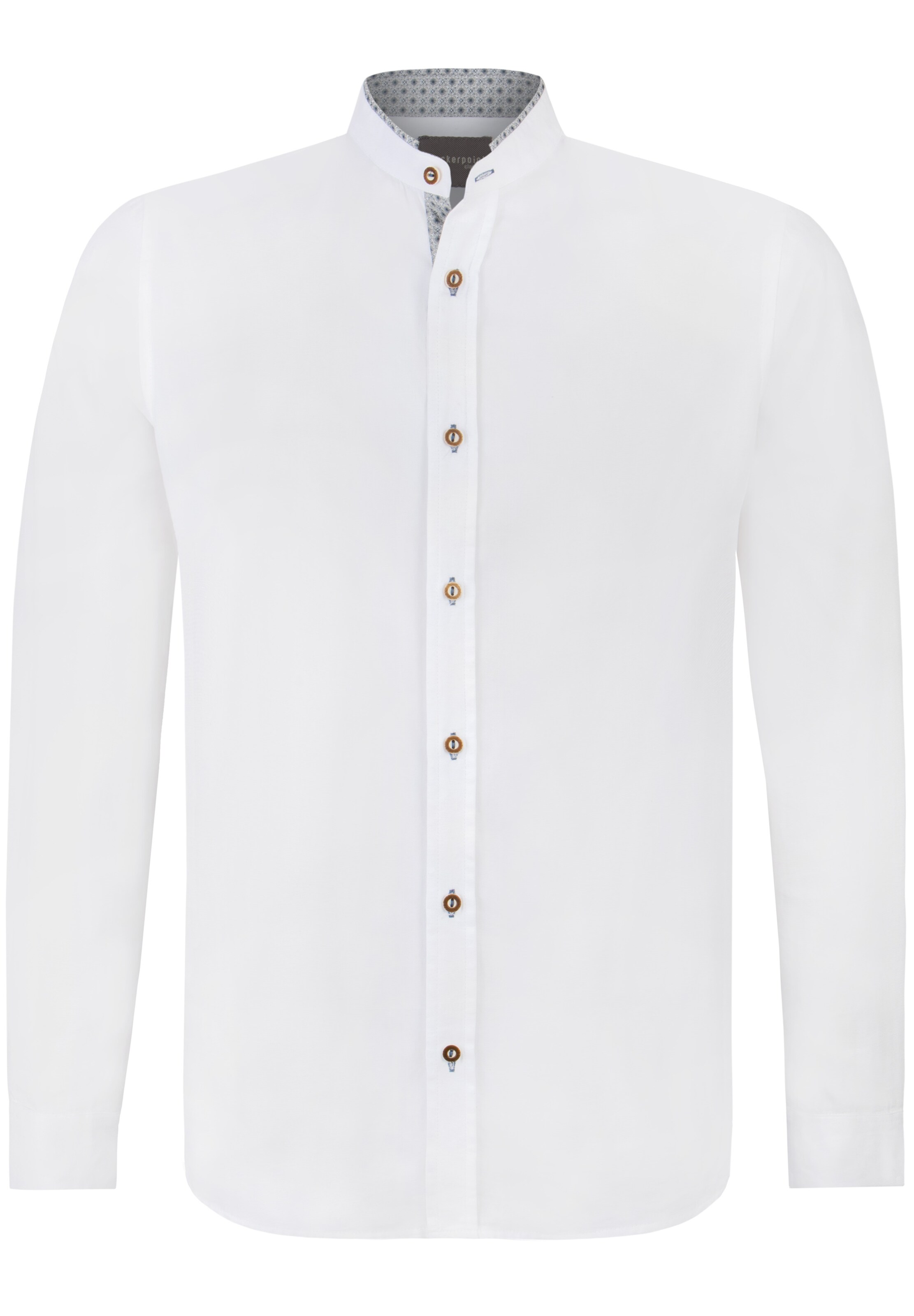 STOCKERPOINT Regular fit Traditional button up shirt 'Benito' in White: front