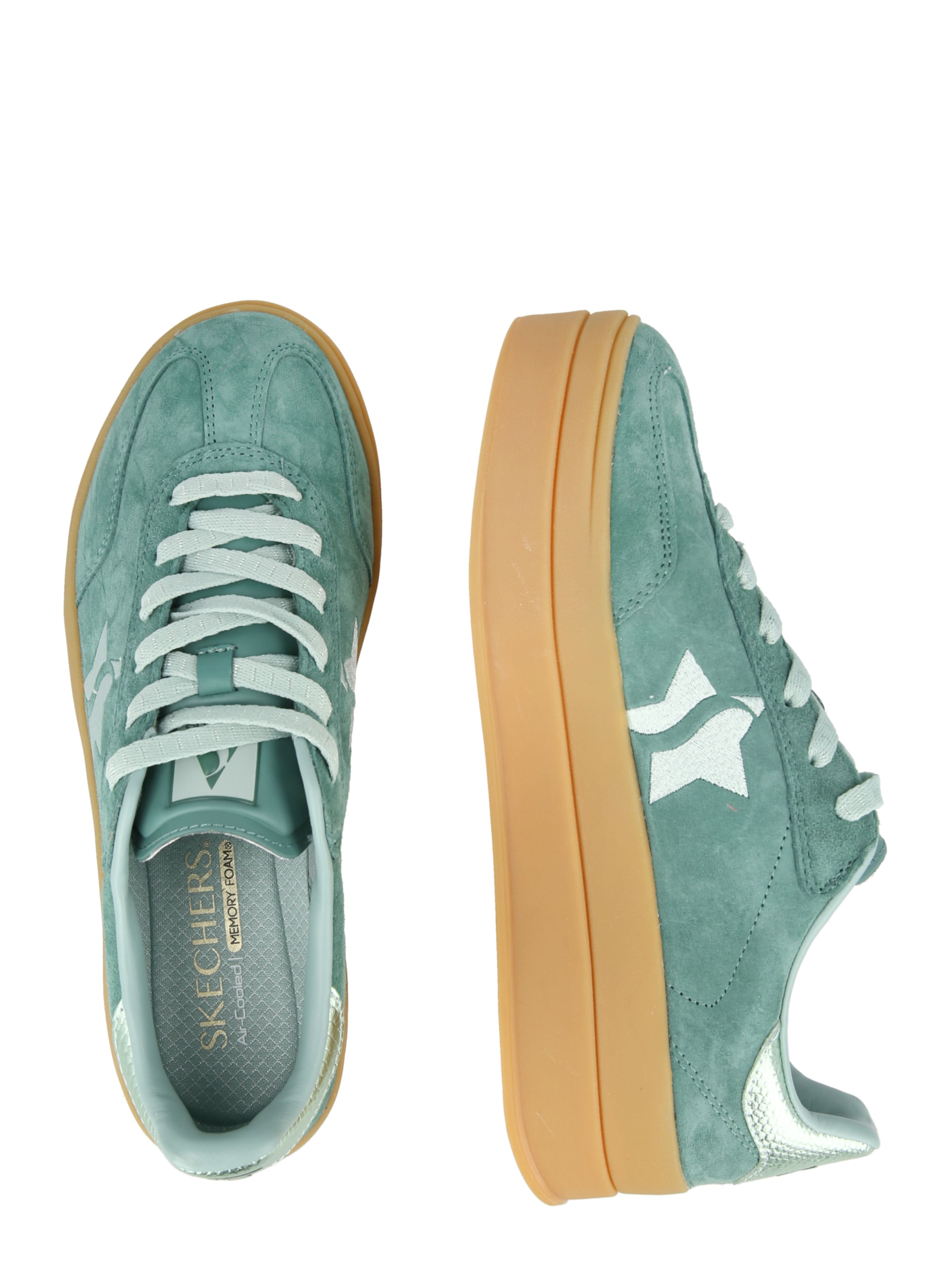 SKECHERS Ниски маратонки 'ACADEMY' в зелено