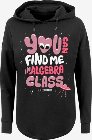 F4NT4STIC Sweatshirt 'Sex Education You can Find Me In Algebra Class Netflix TV Series' in Black: front