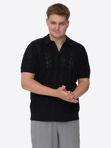 Dxnmxrk Trui 'DXFane' in Zwart: voorkant