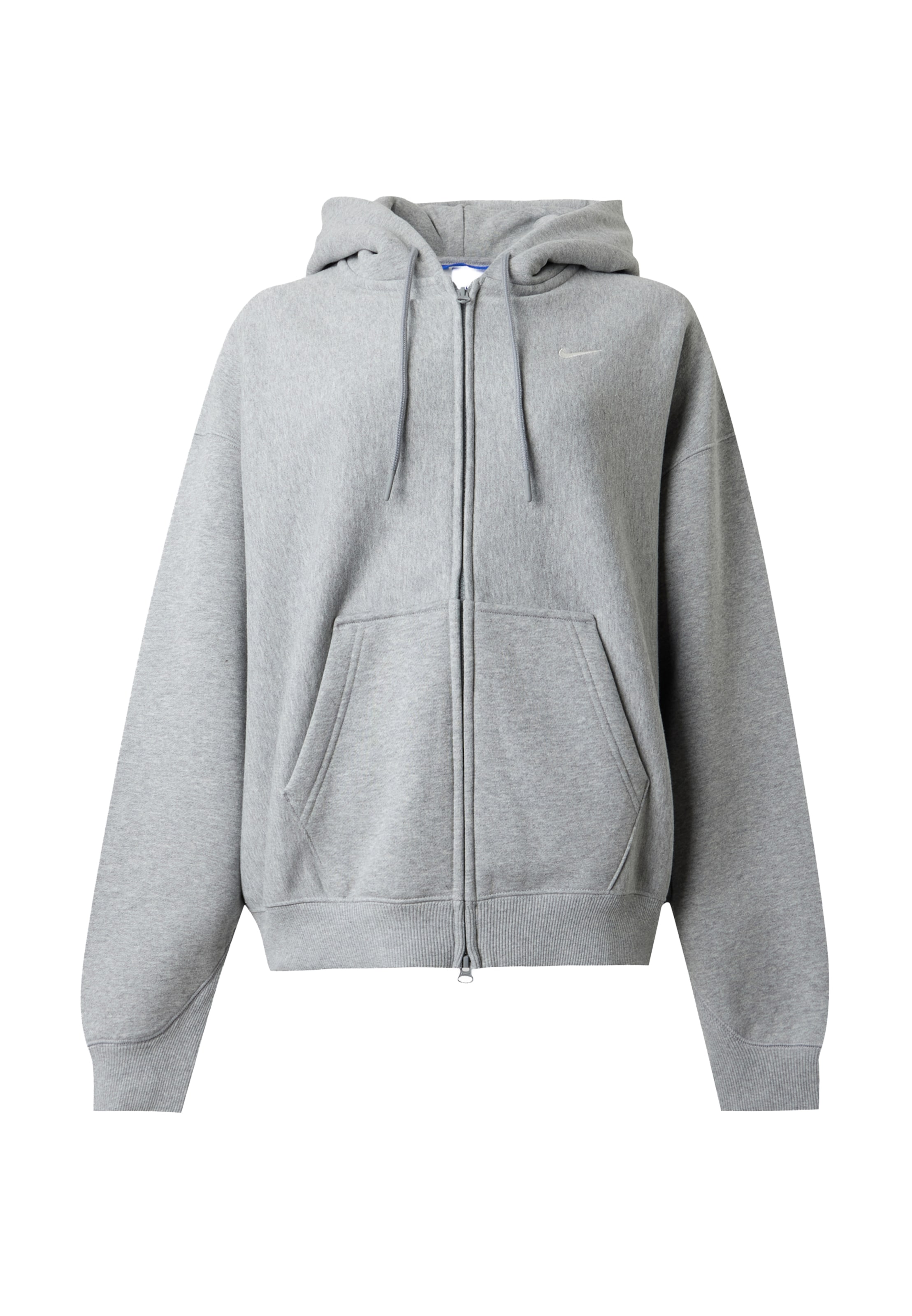 Nike Sportswear - Casaco em moletão em cinzento: frente