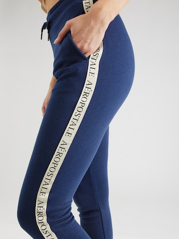 AÉROPOSTALE Slimfit Broek in Blauw