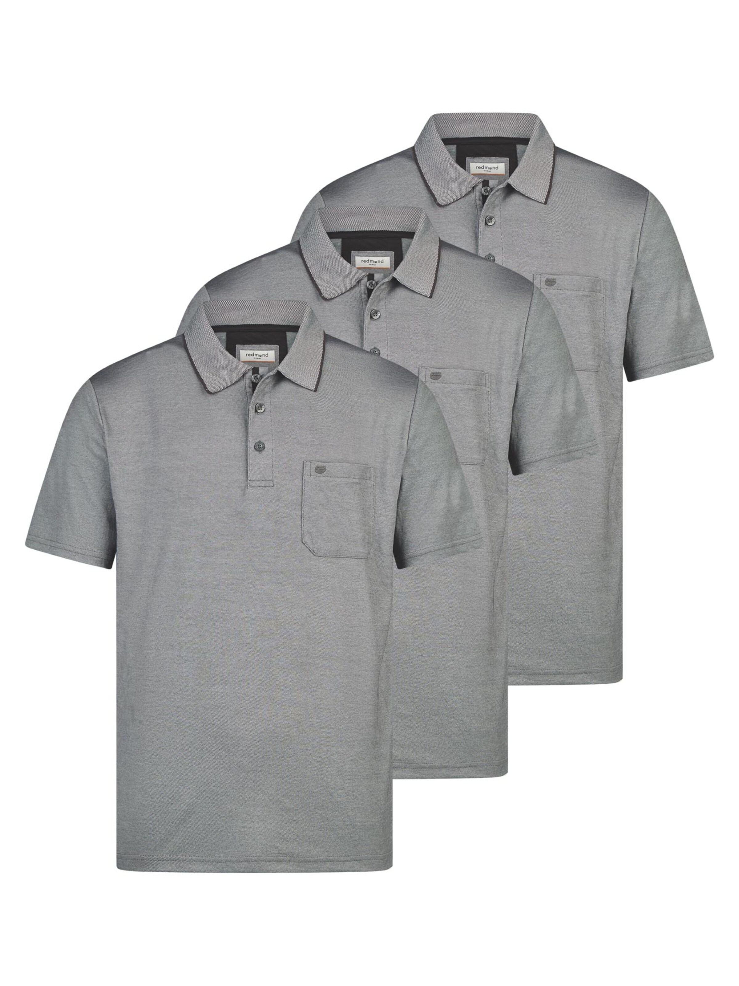 redmond Shirt 'Basic' in Grey: front
