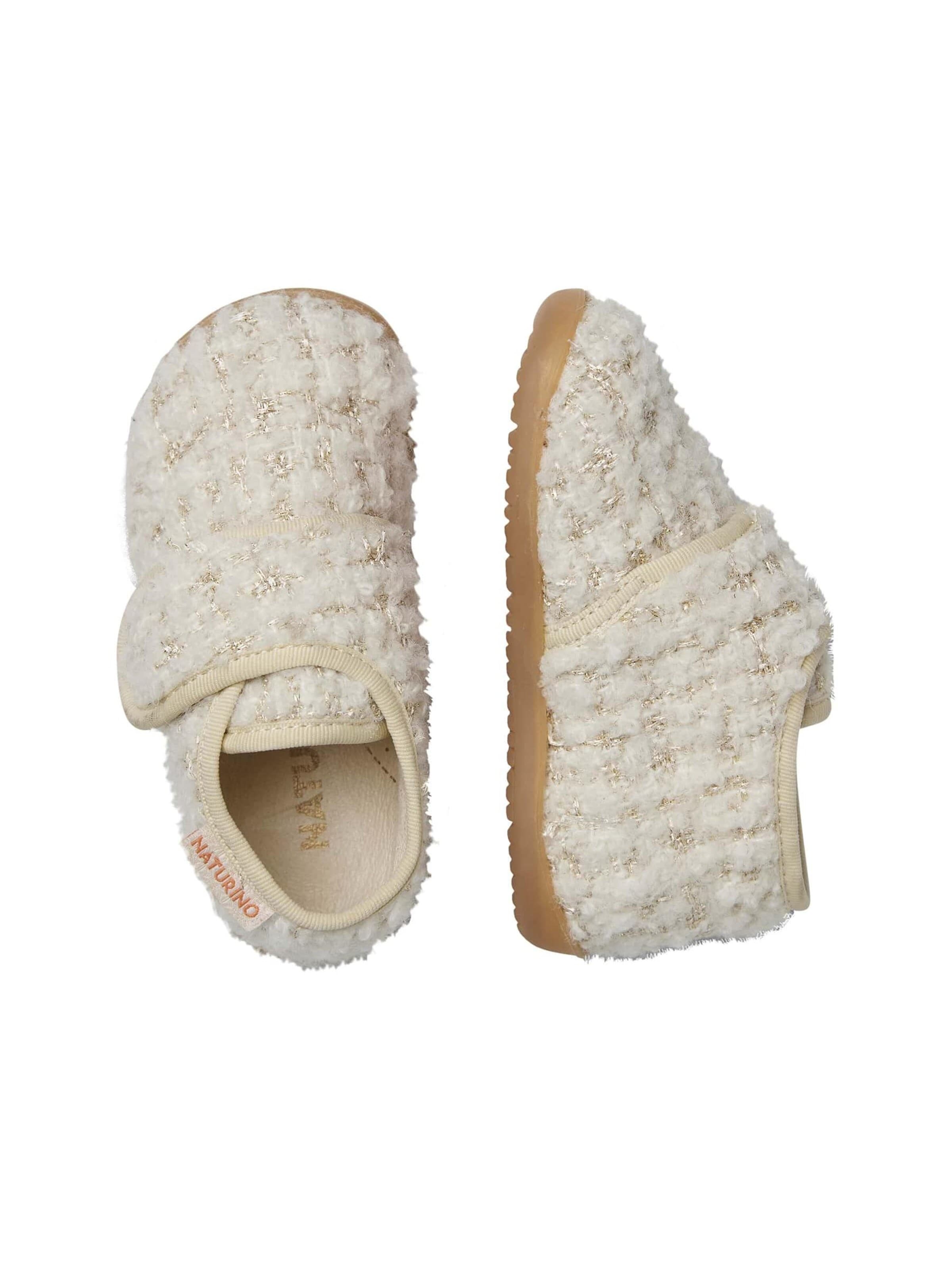 NATURINO Huisschoenen 'HOME' in Wit