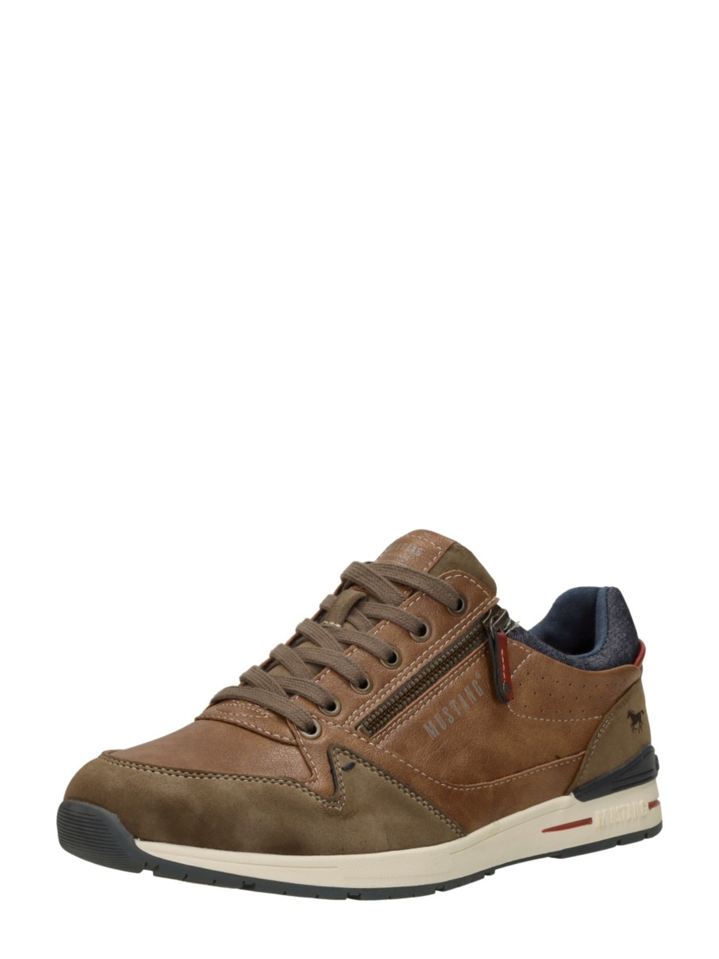 MUSTANG Platform trainers 'Heren sneakers' in Brown