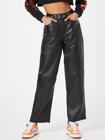 Goosecraft Spodnie 'Cleo' w kolorze czarny: przód