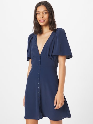 Robe-chemise 'Carola' Gina Tricot en bleu : devant