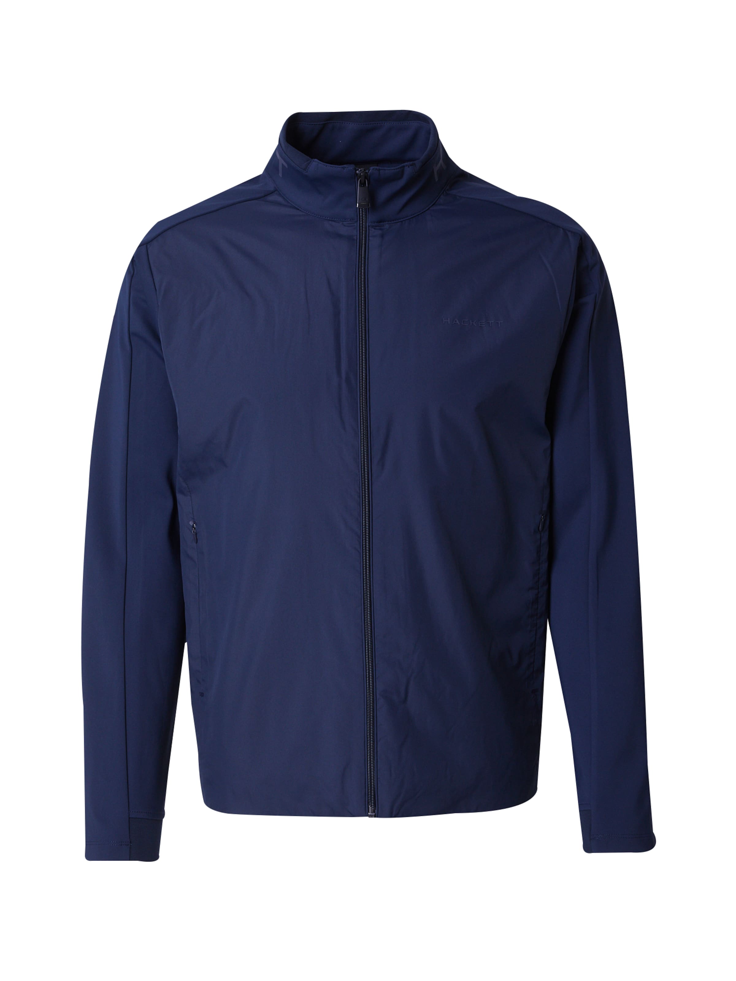 Hackett London Φθινοπωρινό και ανοιξιάτικο μπουφάν σε μπλε: μπροστά