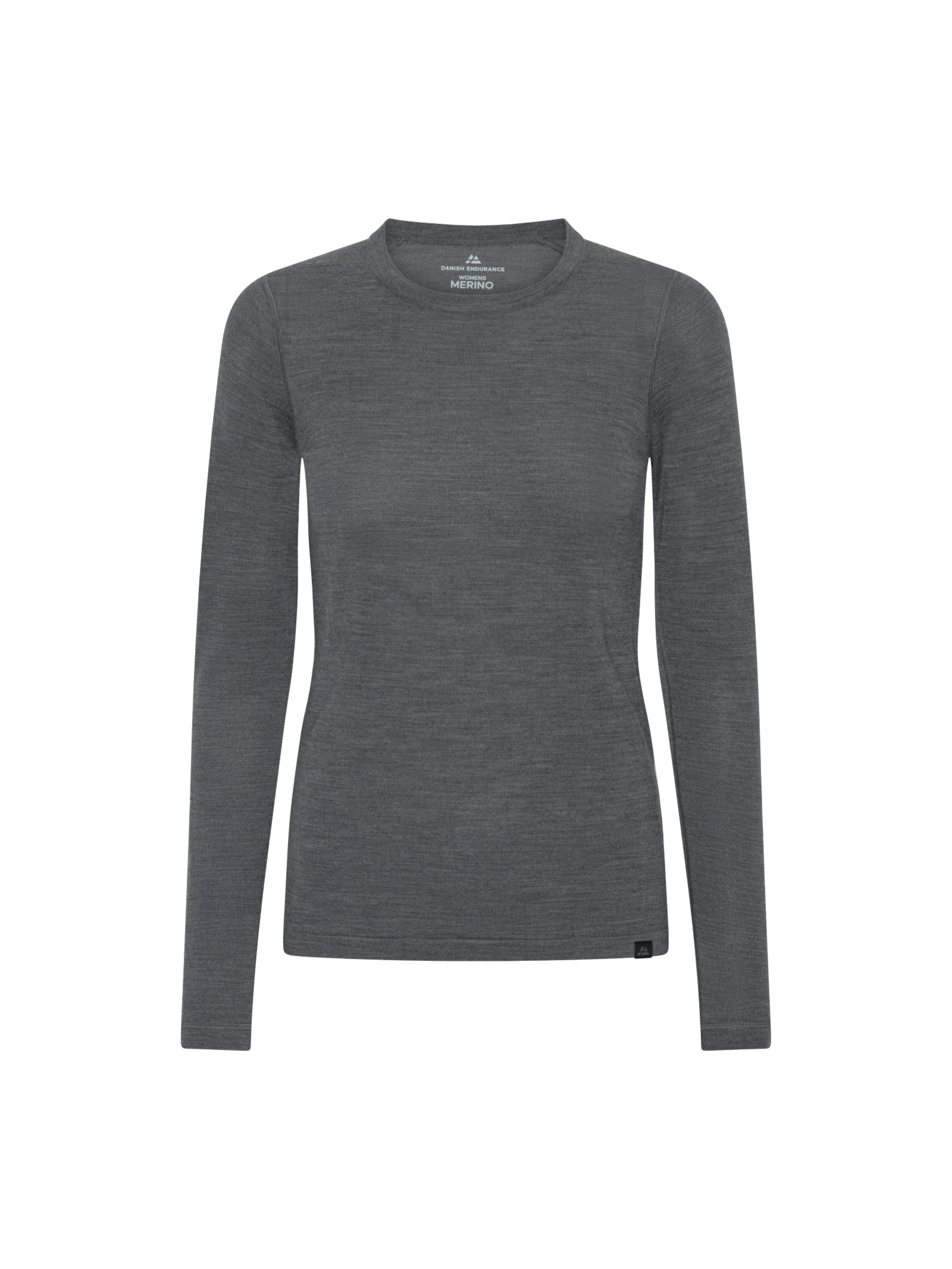 DANISH ENDURANCE Functioneel shirt 'Core Merino Baselayer' in Grijs: voorkant