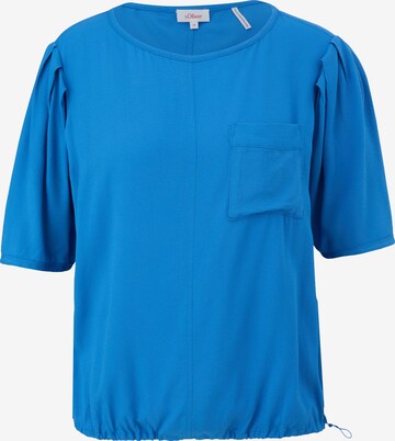 s.Oliver Blouse in Blauw: voorkant