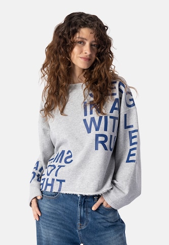 Sweat-shirt 'Mairyl' Elias Rumelis en gris : devant