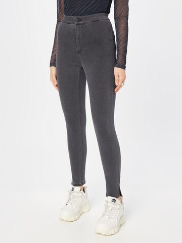 PIECES Skinny Jeans 'SANNI' in Grijs: voorkant