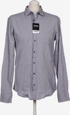 BOSS Orange Button Up Shirt in M in Blue: front