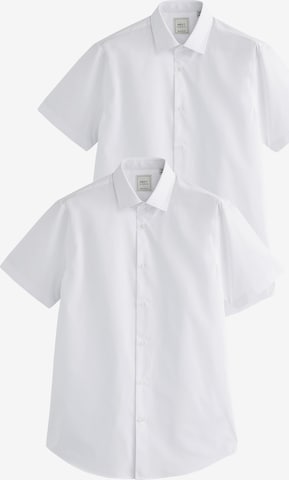 Coupe regular Chemise 'Easy Care' Next en blanc : devant