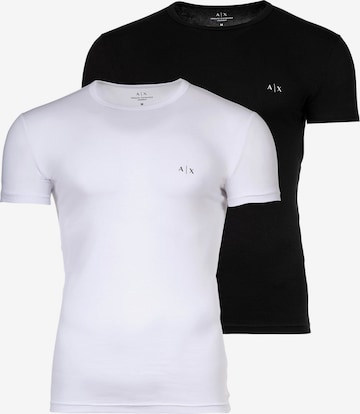 T-Shirt ARMANI EXCHANGE en noir : devant