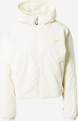 Reebok Sport Athletic Jacket in White: front