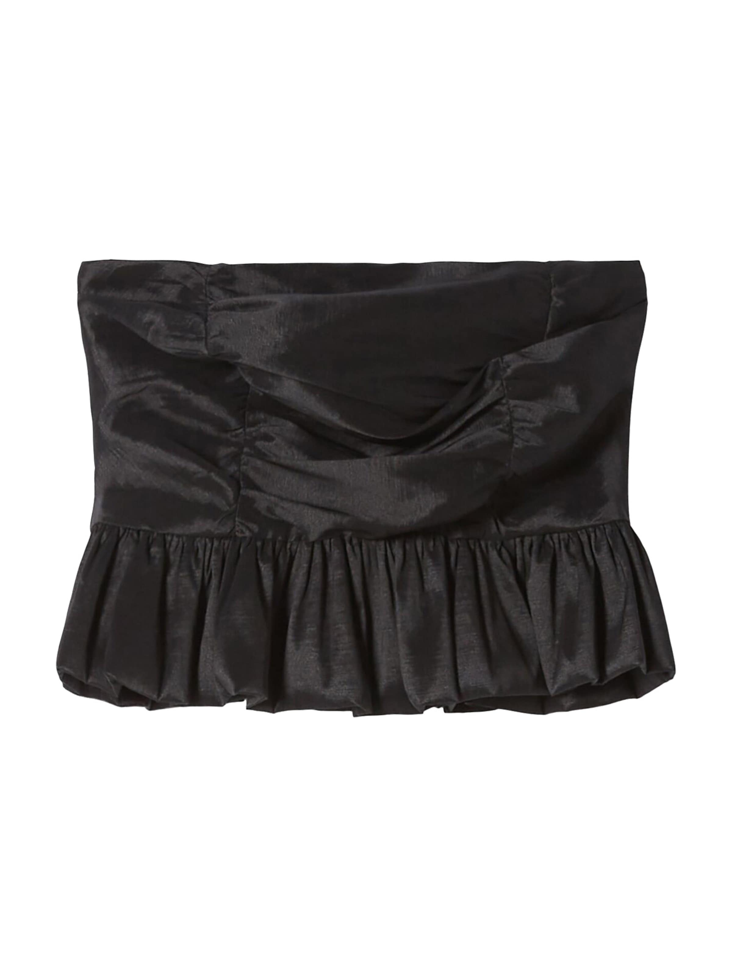 Bershka Top in Black: front