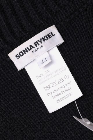 Sonia Rykiel Schurwoll-Strickjacke XL in Schwarz