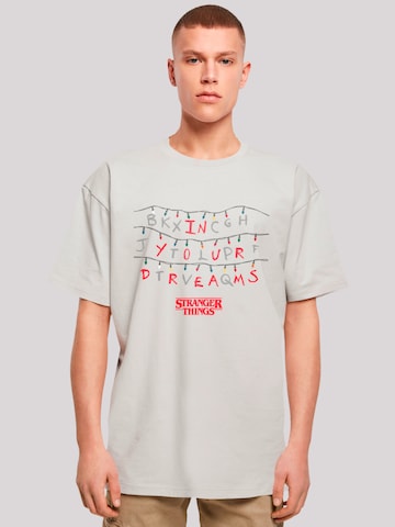 F4NT4STIC T-Shirt 'Stranger Things In Your Dreams Netflix TV Series' in Grau: predná strana