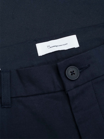 KnowledgeCotton Apparel Regular Chinohose 'Chuk'  (GOTS) in Blau