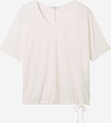 T-shirt Tom Tailor Women + en blanc : devant