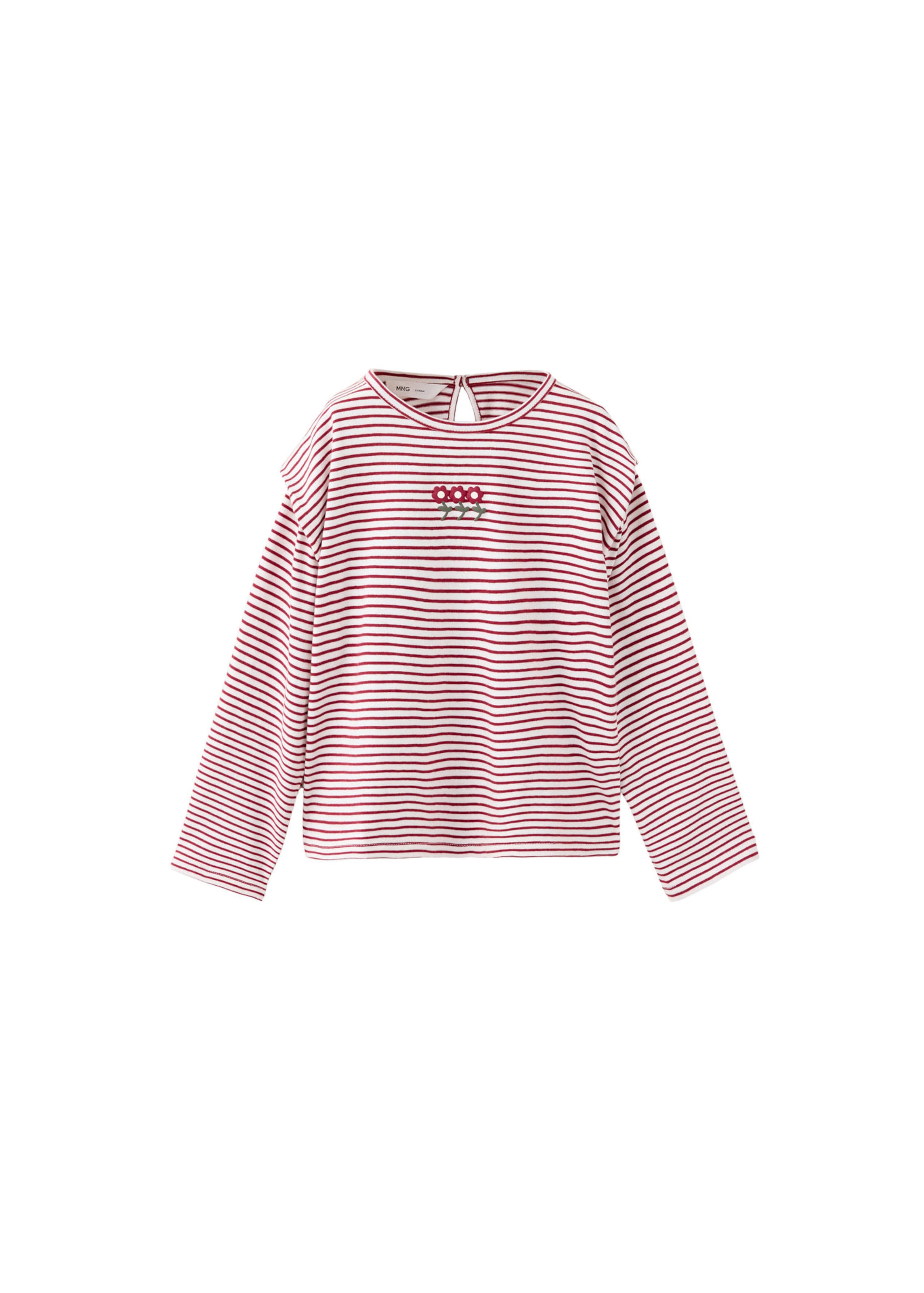 MANGO KIDS Tričko 'FLOR' - Červená: predná strana