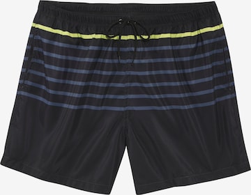 JOHN DEVIN Board Shorts in Black: front