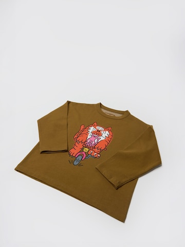 Maru + Bo Shirts 'PEDAL FASTER GRAPHIC' i brun