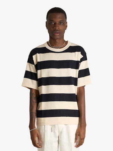 Pull-over SSEINSE en beige : devant