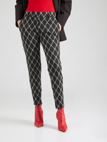 HUGO - Slimfit Pantalón chino 'Hedima' en negro: frente