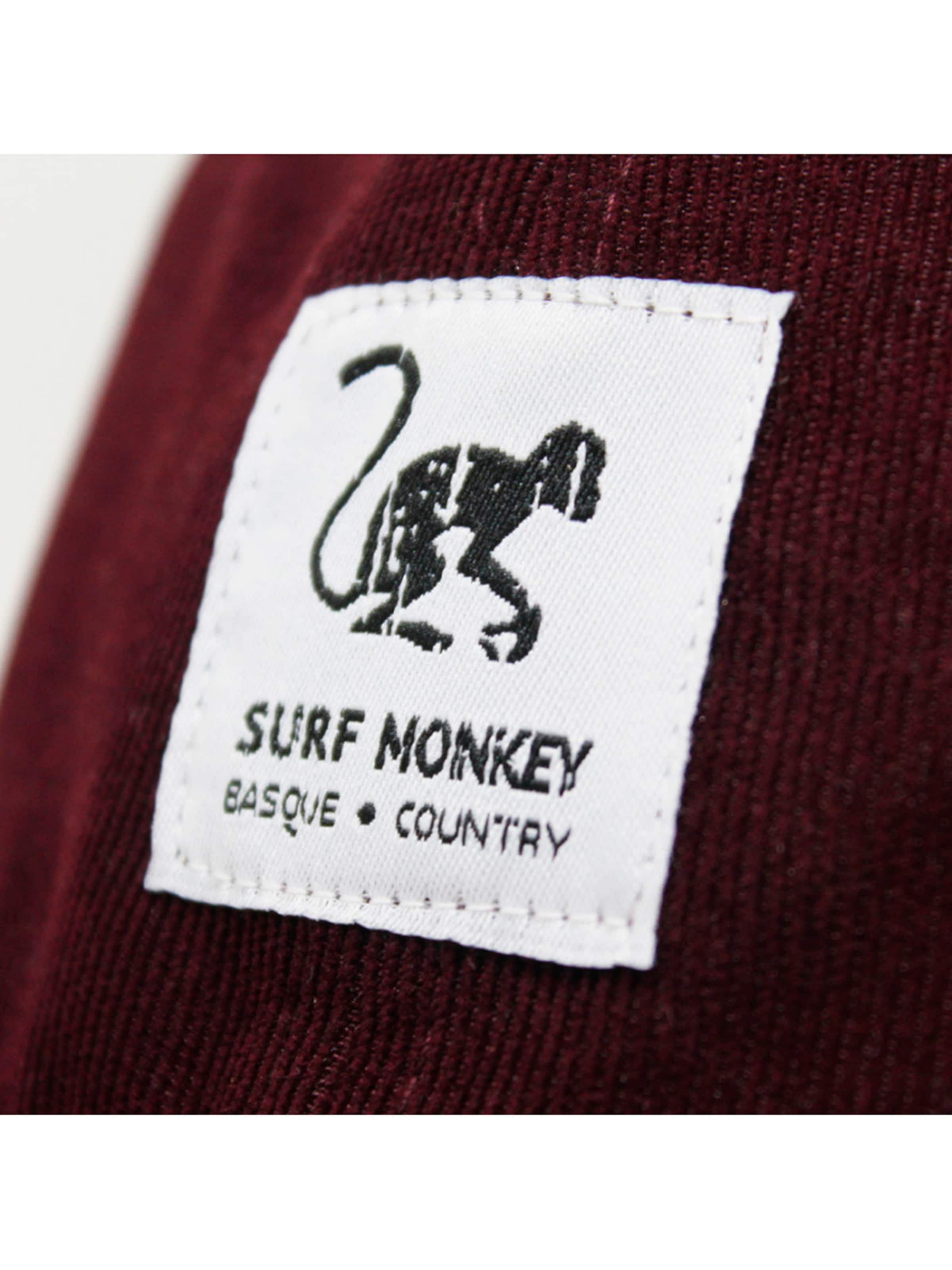 Surf Monkey Athletic Cap in Red