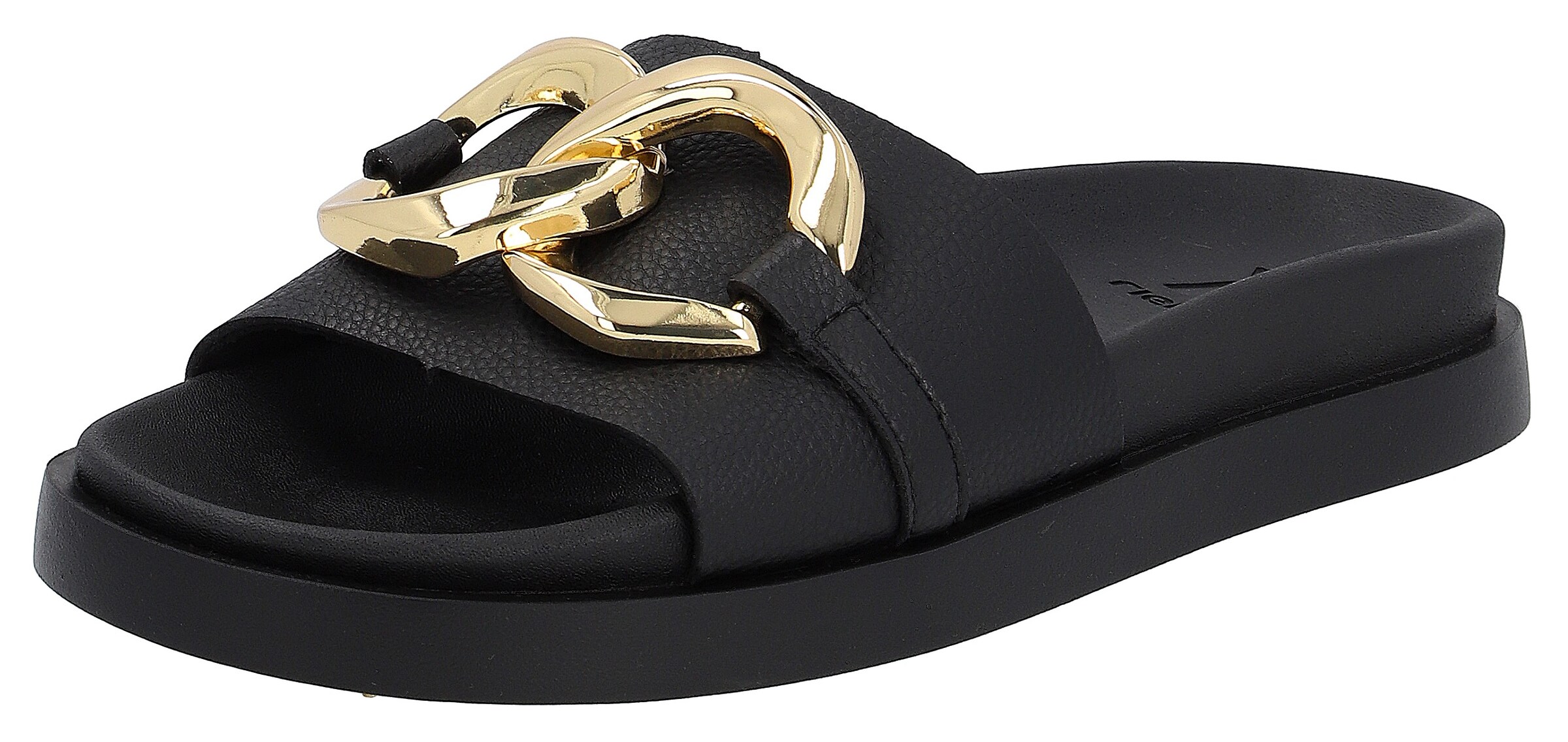 Mule Rieker Sport en noir : devant