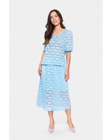 SAINT TROPEZ Bluse in Blau