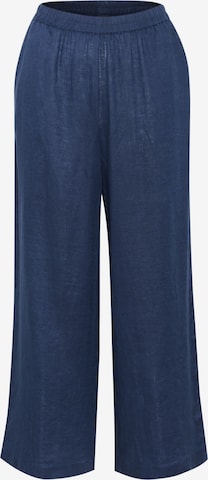 CULTURE Wide leg Broek 'Molly' in Blauw: voorkant