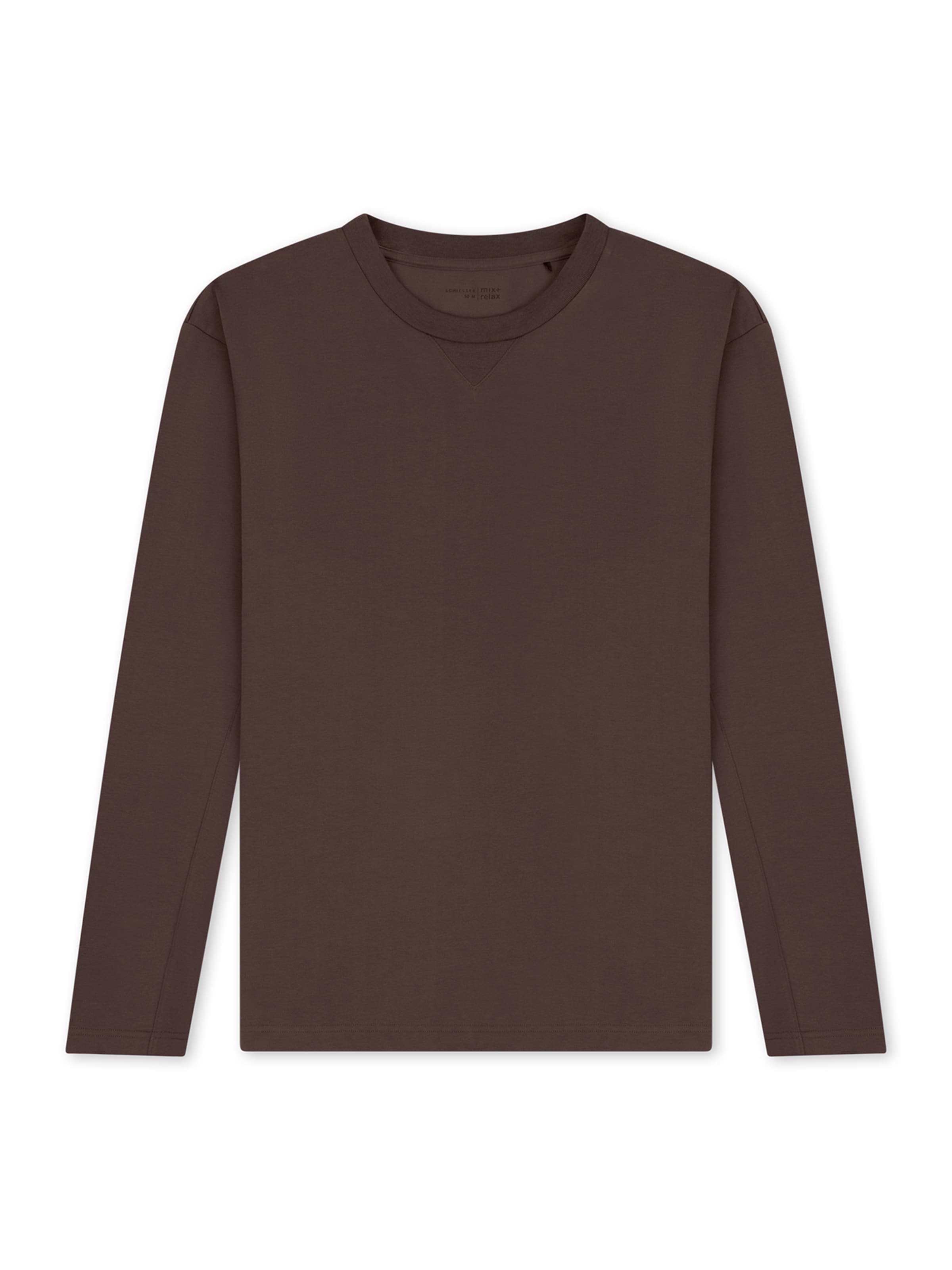 T-Shirt ' Mix Relax ' SCHIESSER en marron : devant