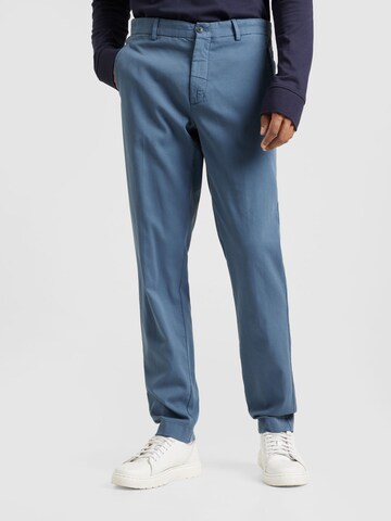 Hackett London - Regular Calças chino em azul: frente